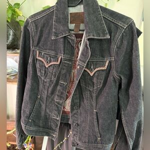 Embroidered Lucky Brand Jean Jacket